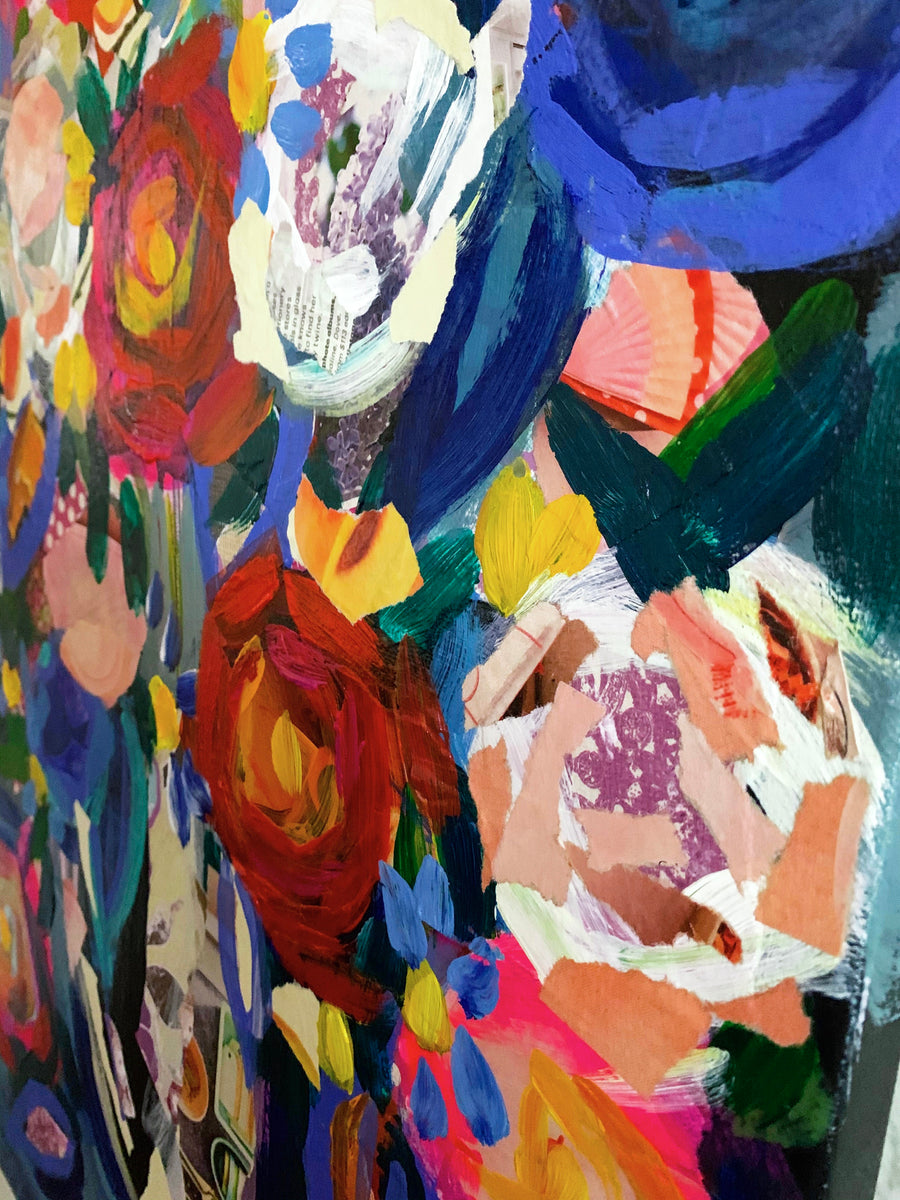 ORIGINAL Soft Floral Bouquet” 18x24 Canvas Panel RTS