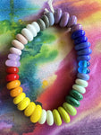 Set of 40 Rainbow Solids - Colorful Handcrafted Lampwork Glass Beads