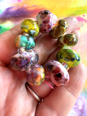 Strawberry Lemonade 9 Bead Set