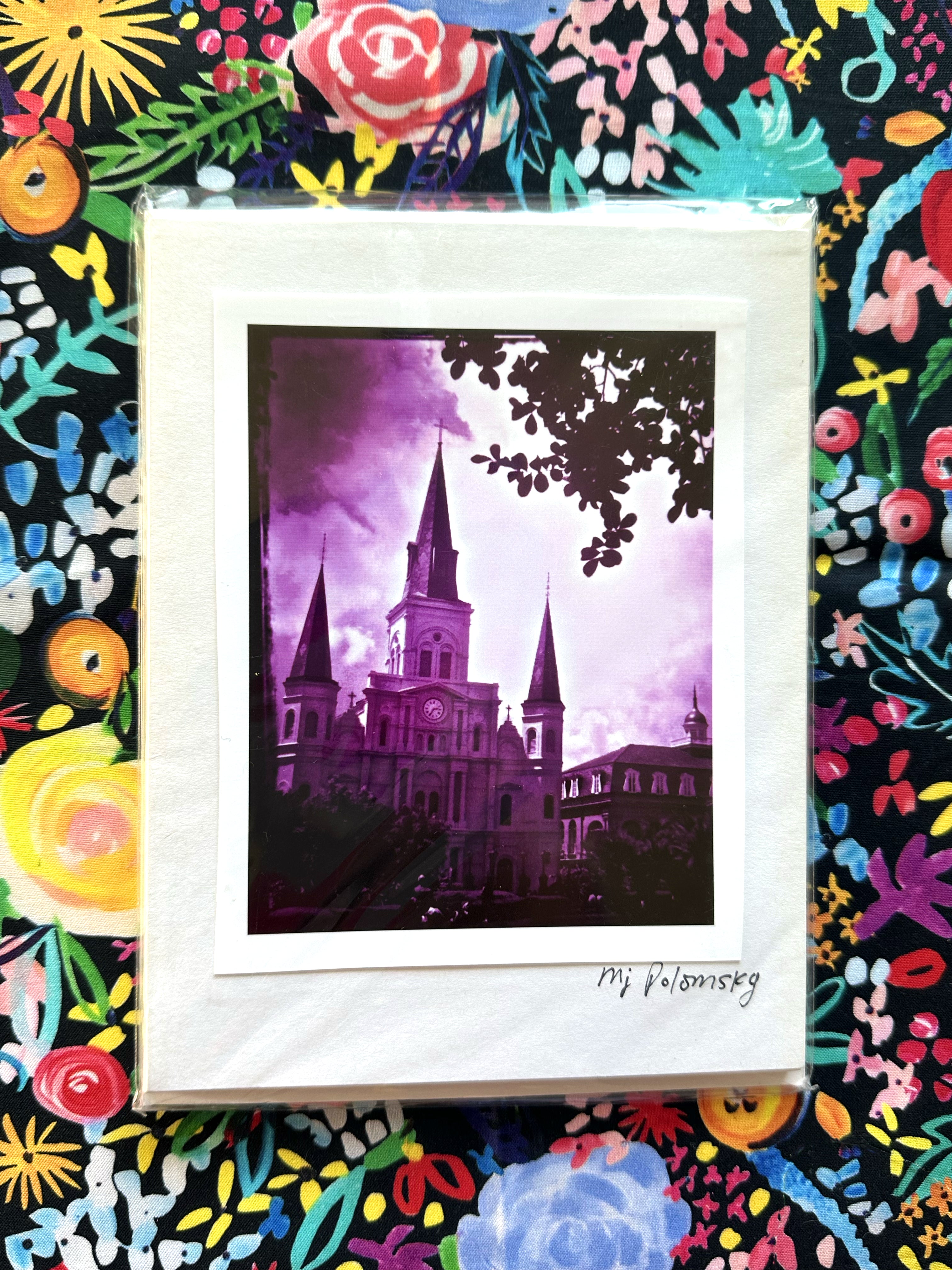 Colorful New Orleans St. Louis Cathedral Photo Print Card Set