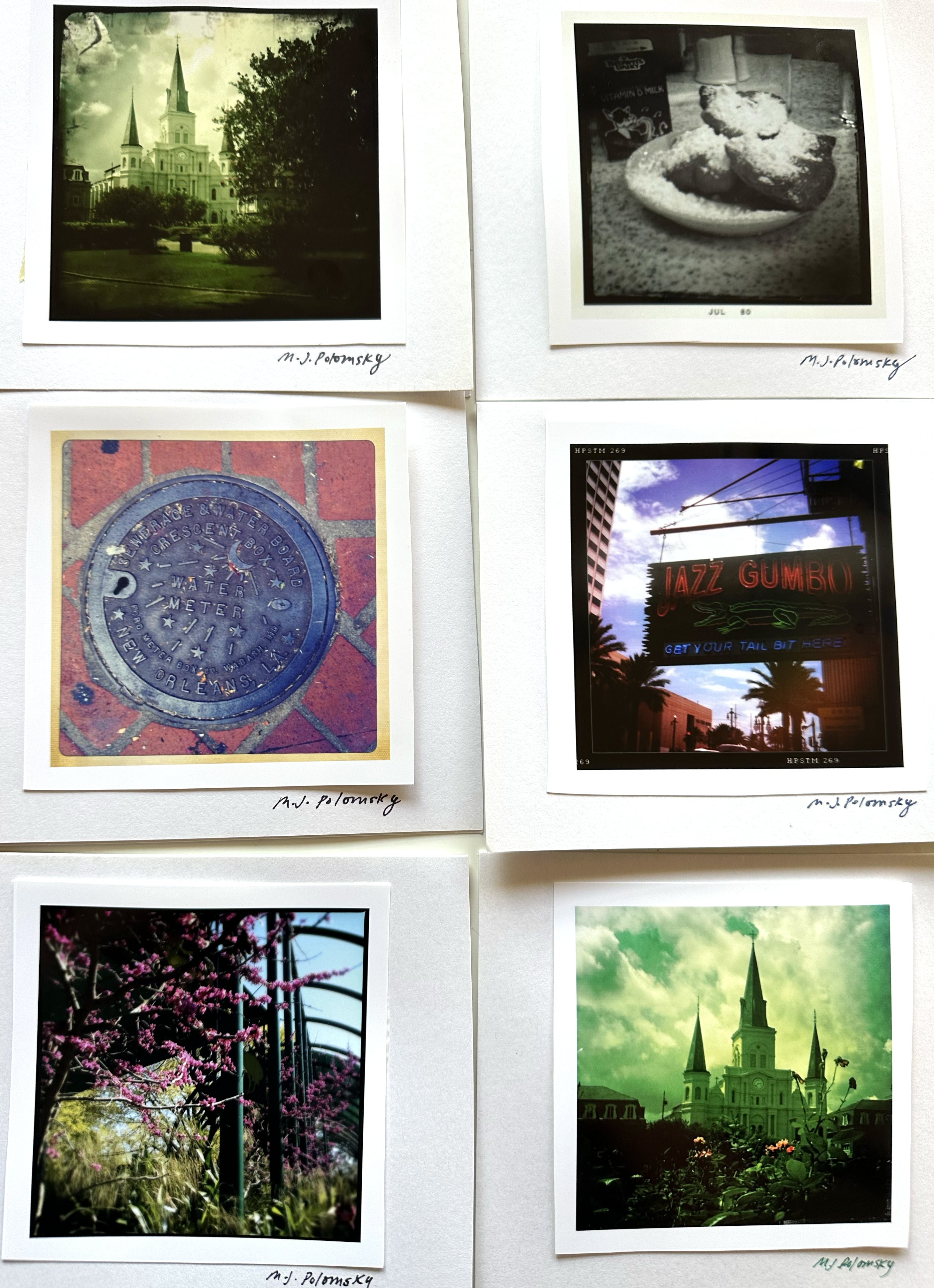 6 Card Set - New Orleans Tourist Photo Prints