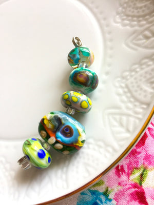 DIY Bead Kit - Colored Donut Beads Set for Handmade Jewelry & Craft