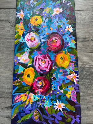 Midnight Floral Canvas