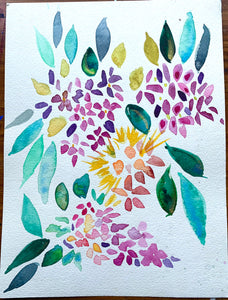 Bold Jungle Floral Watercolor