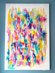 Bright and Colorful Abstract Painting on Canvas